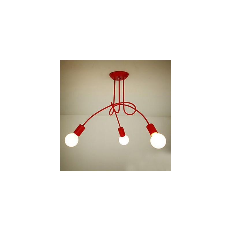 Lampadario moderno contemporaneo in metallo dipinto