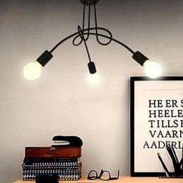 Lampadario moderno contemporaneo in metallo dipinto