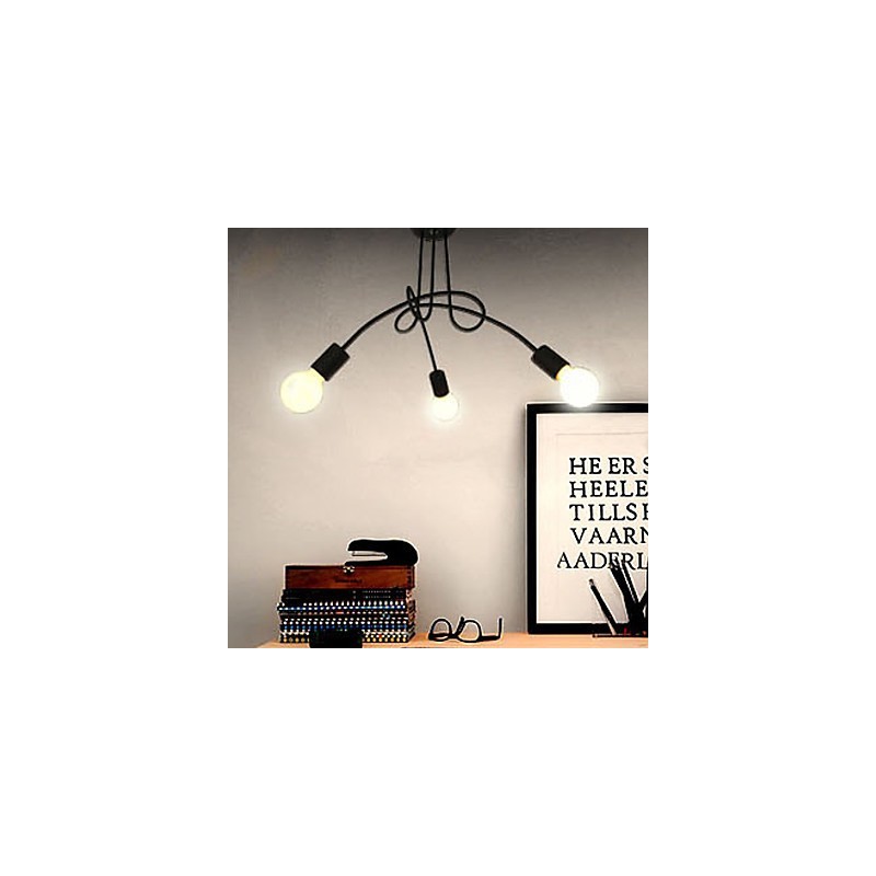 Lampadario moderno contemporaneo in metallo dipinto