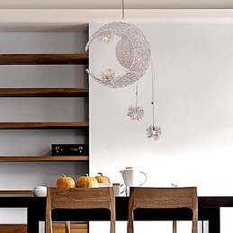 Lampada a sospensione Globe Mini in metallo galvanizzato argentato moderna