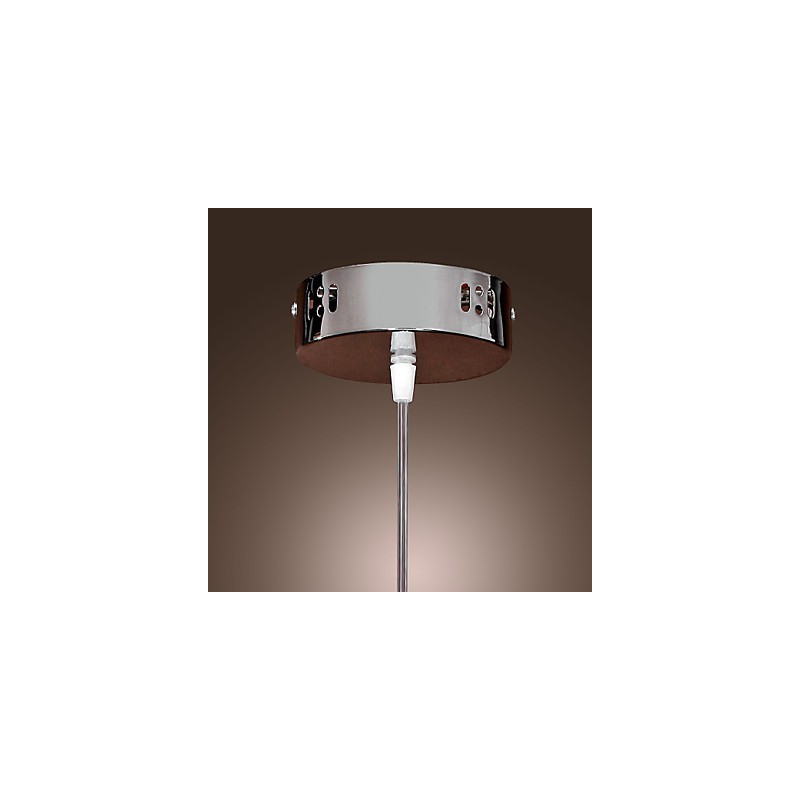 Lampada a sospensione Globe Mini in metallo galvanizzato argentato moderna