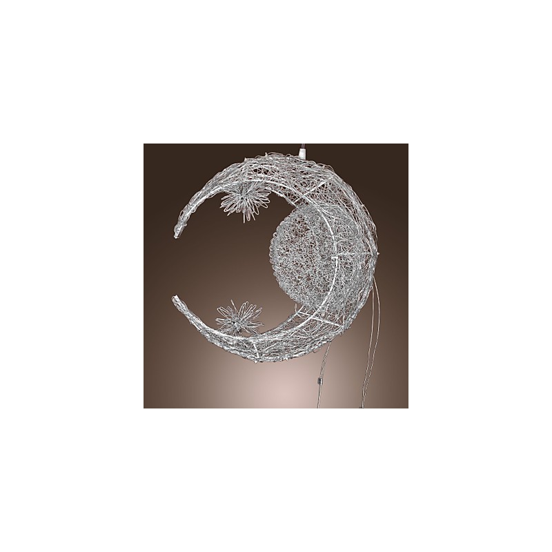 Lampada a sospensione Globe Mini in metallo galvanizzato argentato moderna