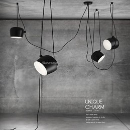 Lampada a sospensione in metallo dipinta moderna contemporanea mini