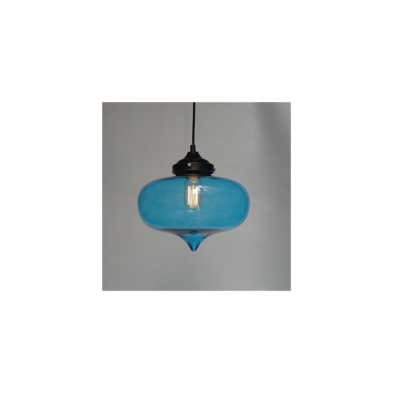 Lampada a sospensione Bubble Design 1 luce con paralume trasparente
