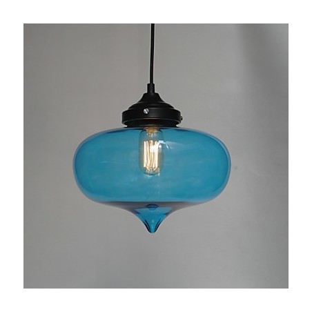 Lampada a sospensione Bubble Design 1 luce con paralume trasparente