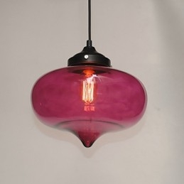 Lampada a sospensione Bubble Design 1 luce con paralume trasparente