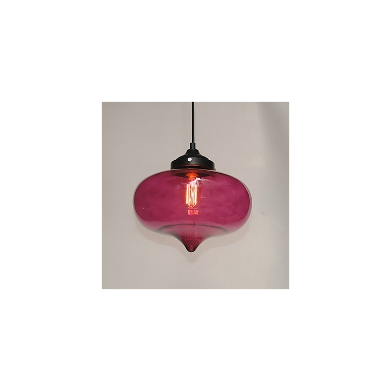 Lampada a sospensione Bubble Design 1 luce con paralume trasparente