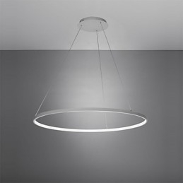 Lampada a sospensione LED dimmerabile ad anello moderna