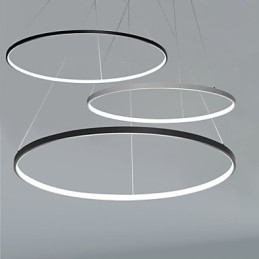 Lampada a sospensione LED dimmerabile ad anello moderna