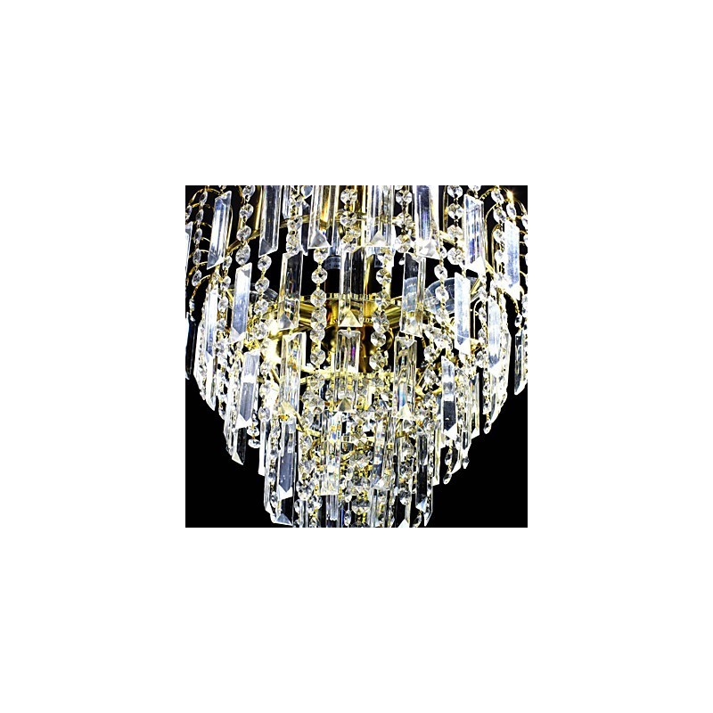 Lampadario a corona in cristallo 6 luci stile europeo