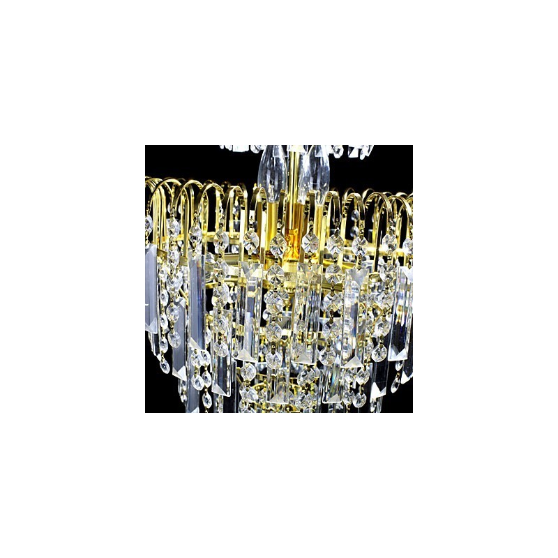 Lampadario a corona in cristallo 6 luci stile europeo