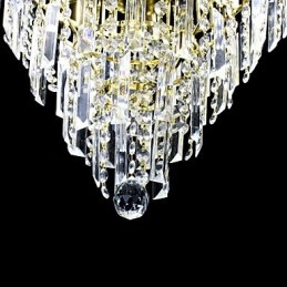Lampadario a corona in cristallo 6 luci stile europeo