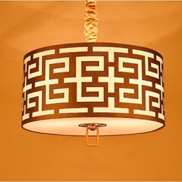 Lampada a sospensione stile cinese moderna semplice dorata 45 cm
