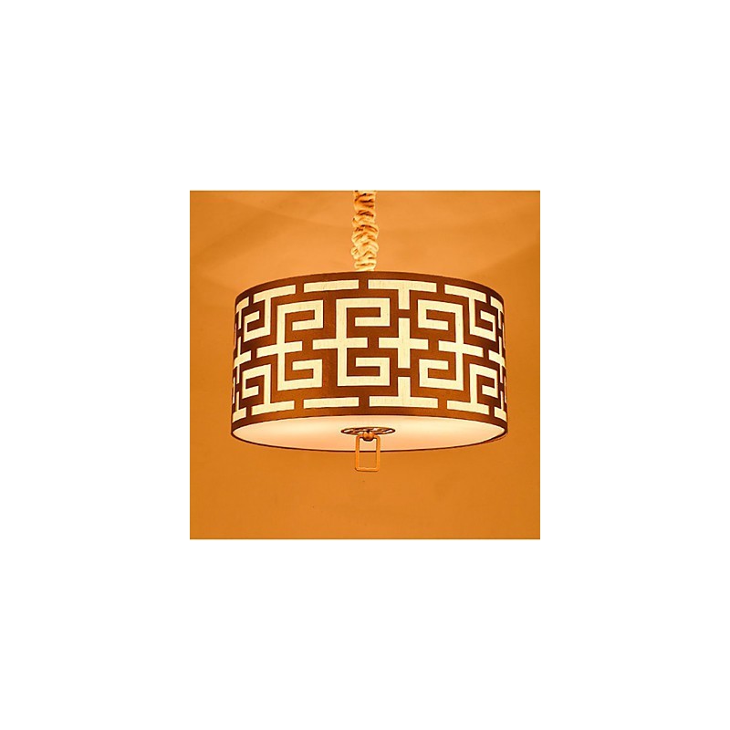 Lampada a sospensione stile cinese moderna semplice dorata 45 cm