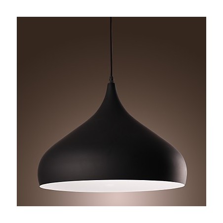 Lampada a sospensione retrò moderna con paralume a ciotola mini viola e nero