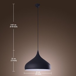 Lampada a sospensione retrò moderna con paralume a ciotola mini viola e nero