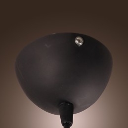 Lampada a sospensione retrò moderna con paralume a ciotola mini viola e nero