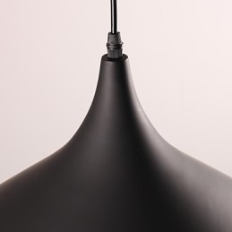 Lampada a sospensione retrò moderna con paralume a ciotola mini viola e nero