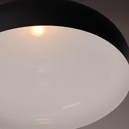 Lampada a sospensione retrò moderna con paralume a ciotola mini viola e nero