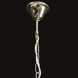 Lampadario a sospensione moderno in cristallo trasparente cromato