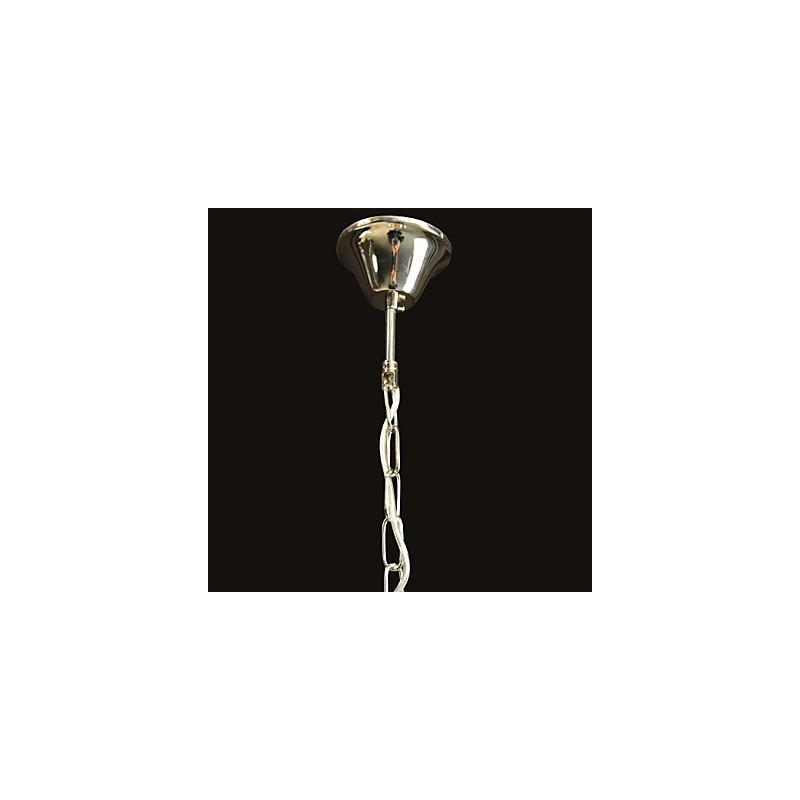 Lampadario a sospensione moderno in cristallo trasparente cromato