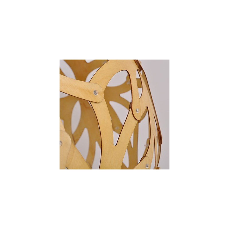 Lampada a sospensione in bambù e legno stile country retrò 3 lampadine E26/E27 40 cm