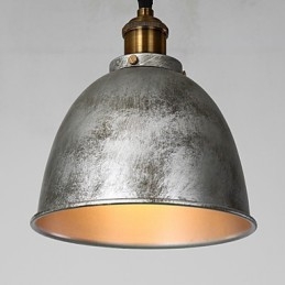 Lampada a sospensione American Loft Home Decor grigia in metallo