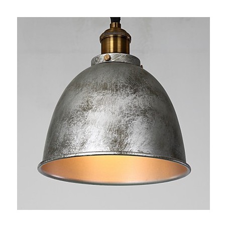 Lampada a sospensione American Loft Home Decor grigia in metallo