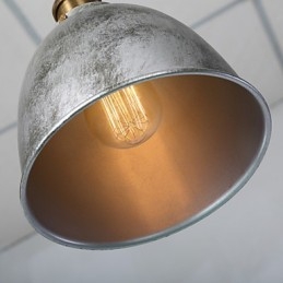 Lampada a sospensione American Loft Home Decor grigia in metallo