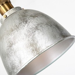 Lampada a sospensione American Loft Home Decor grigia in metallo