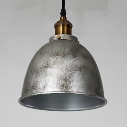 Lampada a sospensione American Loft Home Decor grigia in metallo