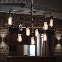 Lampada a sospensione lanterna classica vintage retrò in metallo multicolore