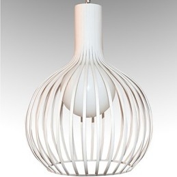 Lampadario a sospensione a gabbia in ferro battuto retrò americano