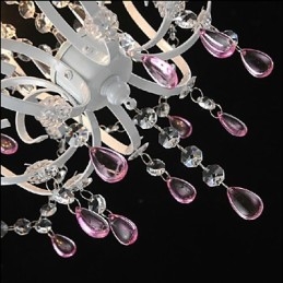 Lampada a sospensione in cristallo stile europeo da giardino