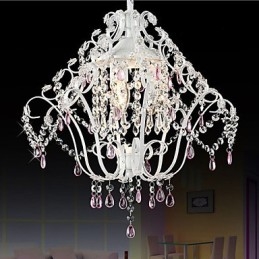 Lampada a sospensione in cristallo stile europeo da giardino