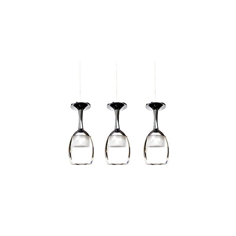 Lampadario a sospensione LED integrato 3 W regolabile 100 cm stile country classico moderno