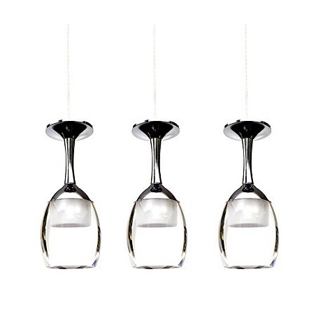 Lampadario a sospensione LED integrato 3 W regolabile 100 cm stile country classico moderno