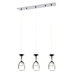 Lampadario a sospensione LED integrato 3 W regolabile 100 cm stile country classico moderno