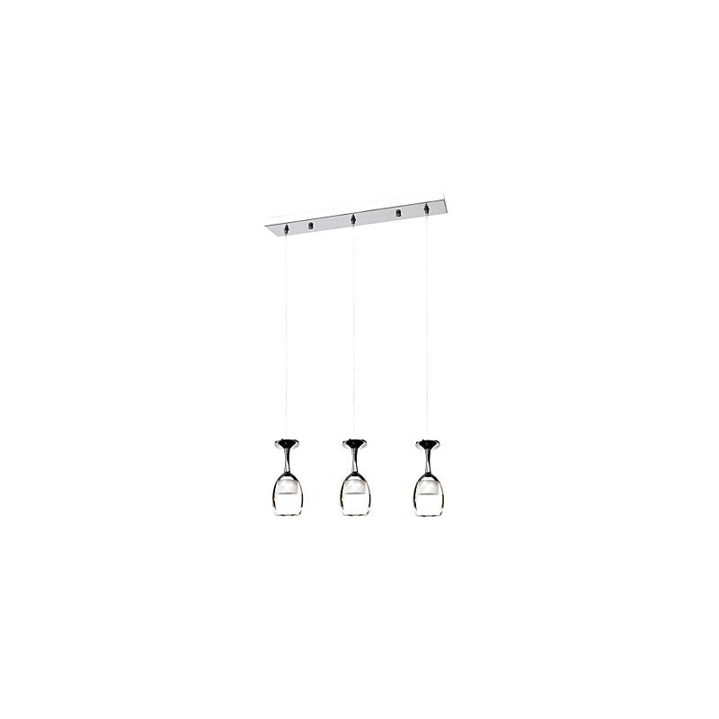 Lampadario a sospensione LED integrato 3 W regolabile 100 cm stile country classico moderno