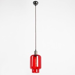 Lampada a sospensione in vetro placcato 1 luce