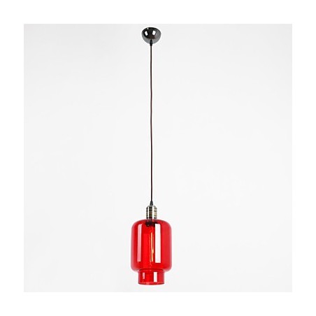 Lampada a sospensione in vetro placcato 1 luce