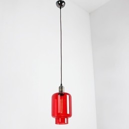 Lampada a sospensione in vetro placcato 1 luce