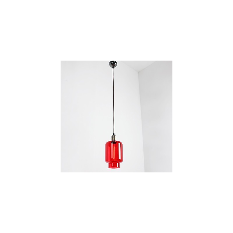 Lampada a sospensione in vetro placcato 1 luce