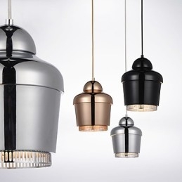 Lampada a sospensione moderna 1 luce in metallo nero bianco oro argento
