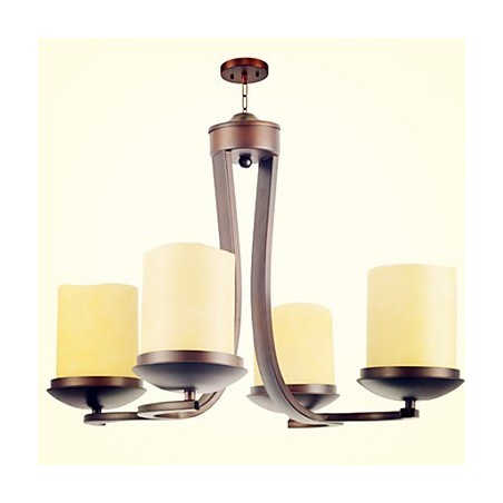 Lampadario retrò classico tradizionale in metallo dipinto