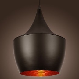 Lampada a sospensione mini retrò moderna nera in metallo