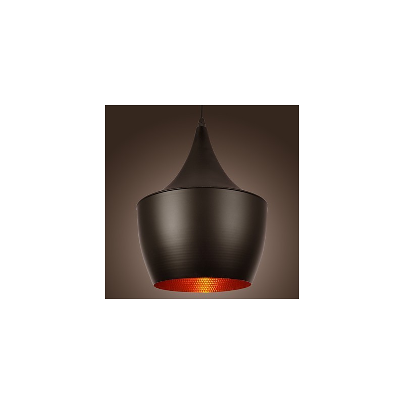 Lampada a sospensione mini retrò moderna nera in metallo