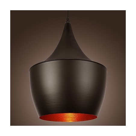 Lampada a sospensione mini retrò moderna nera in metallo