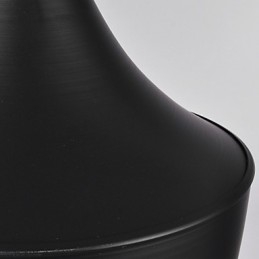 Lampada a sospensione mini retrò moderna nera in metallo