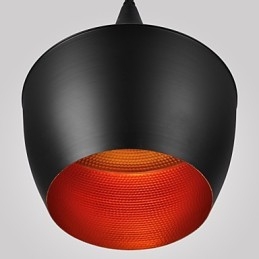 Lampada a sospensione mini retrò moderna nera in metallo